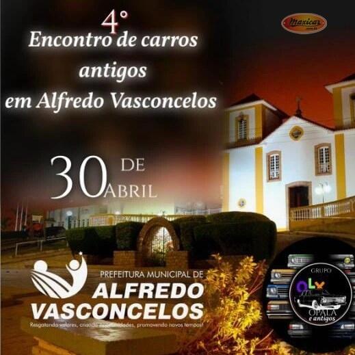 4º Encontro de Carros Antigos em Alfredo Vasconcelos