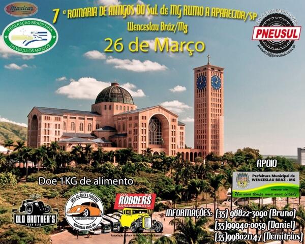 7ª Romaria de Antigos do Sul de Minas Ruma à Aparecida