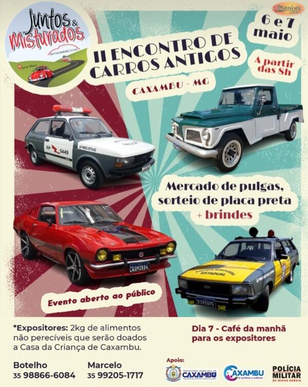 II Encontro de Carros Antigos em Caxambu