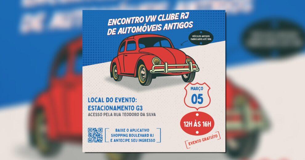 Encontro de carros antigos volta ao Shopping Boulevard neste domingo