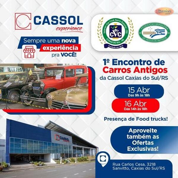 1º Encontro de Carros Antigos da Cassol Caxias do Sul