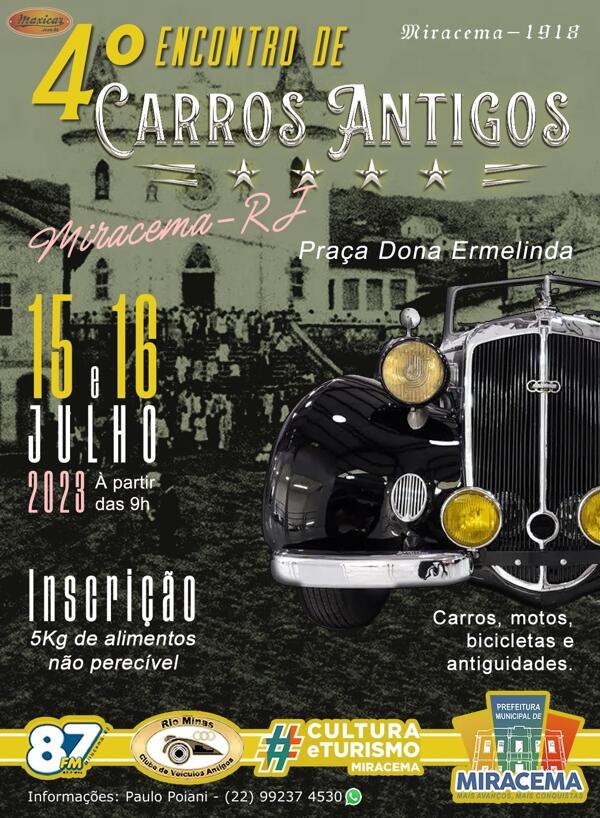 4º Encontro de Carros Antigos de Miracema