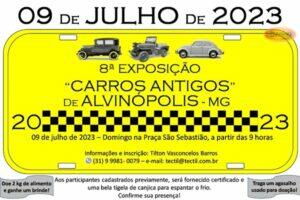 8ª Exposição de Carros Antigos em Alvinópolis