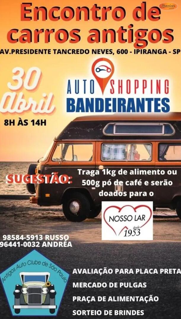 Encontro de Carros Antigos Auto Shopping Bandeirantes