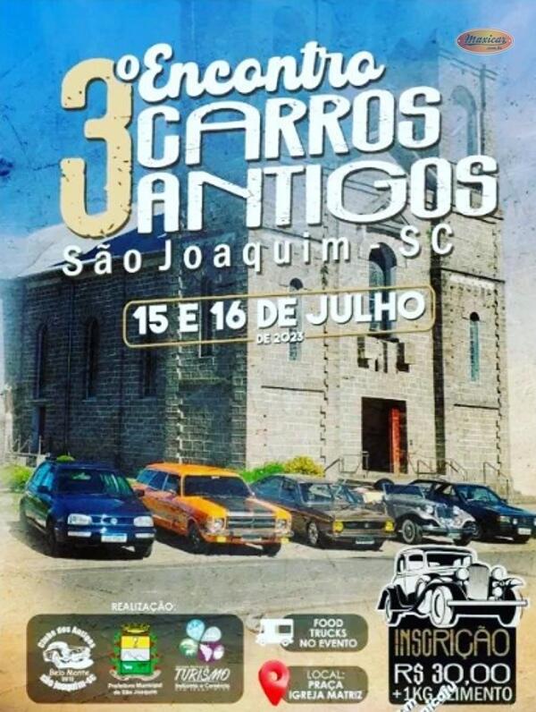 3º Encontro de Carros Antigos de São Joaquim