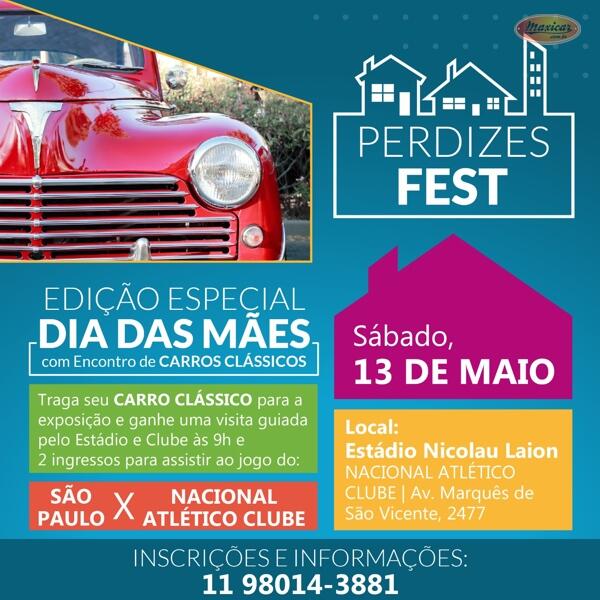 Perdizes Fest - Encontro e Exposição de Carros Clássicos