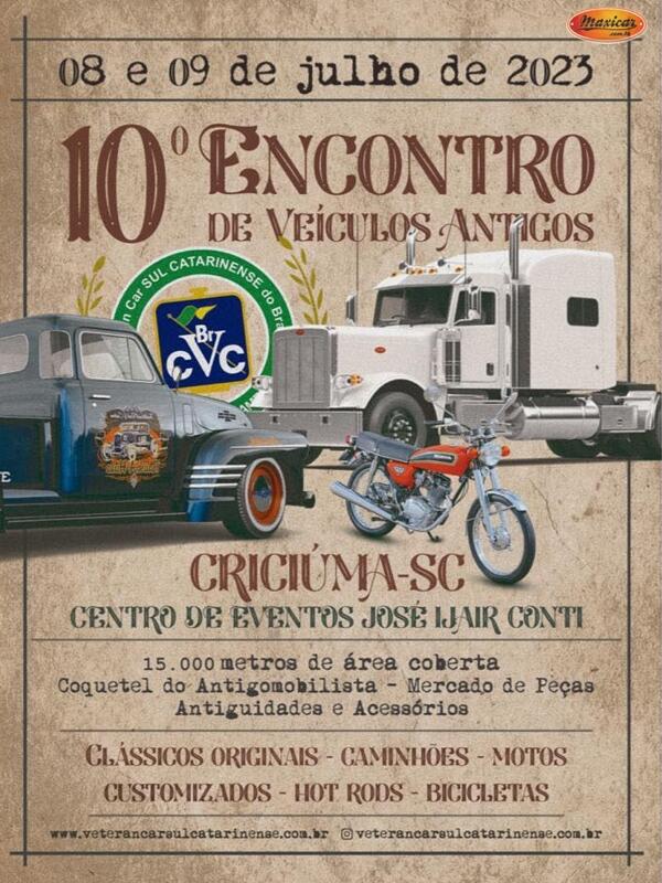 10º Encontro de Veículos Antigos em Criciúma