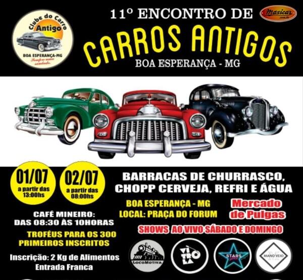 11º Encontro de Carros Antigos de Boa Esperança