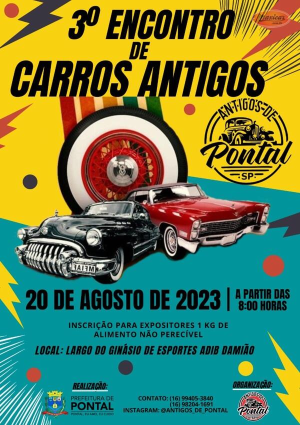 3º Encontro de Carros Antigos – Pontal