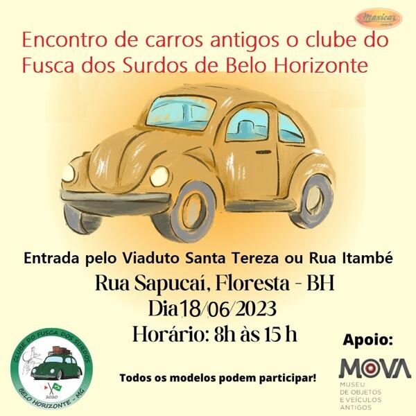 Encontro de Carros Antigos do Clube do Fusca dos Surdos de Belo Horizonte
