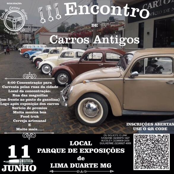 Encontro de Carros Antigos em Lima Duarte