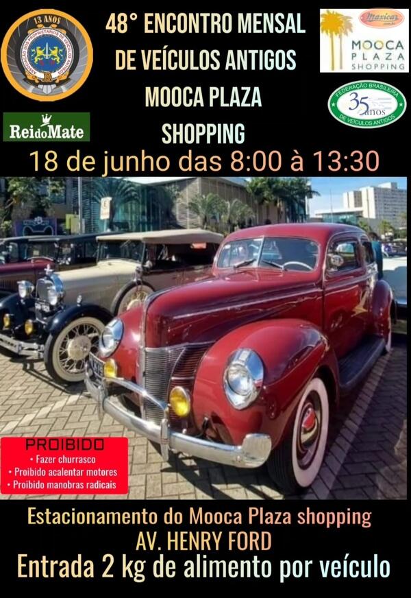 48º Encontro Mensal de Veículos Antigos Mooca Plaza Shopping