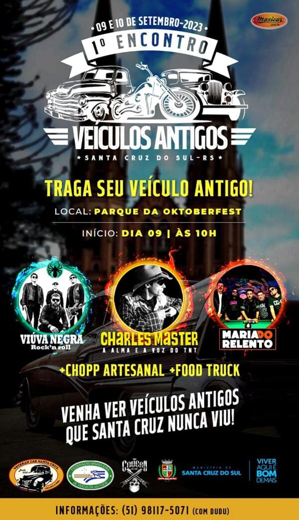 1º Encontro de Veículos Antigos em Santa Cruz do Sul