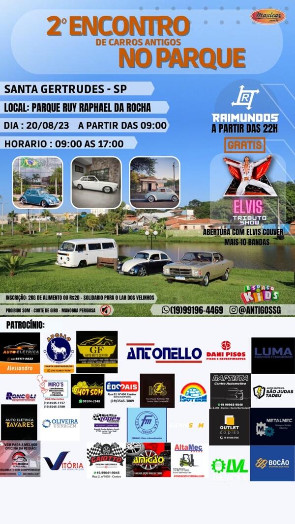 2º Encontro de Carros Antigos de Santa Gertrudes