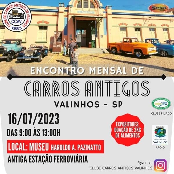 Encontro Mensal de Carros Antigos em Valinhos