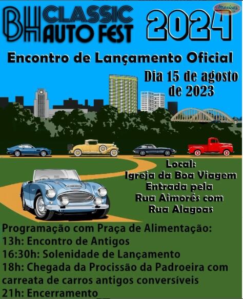 BH Classic Auto Fest 2024 - Encontro de lançamento oficial