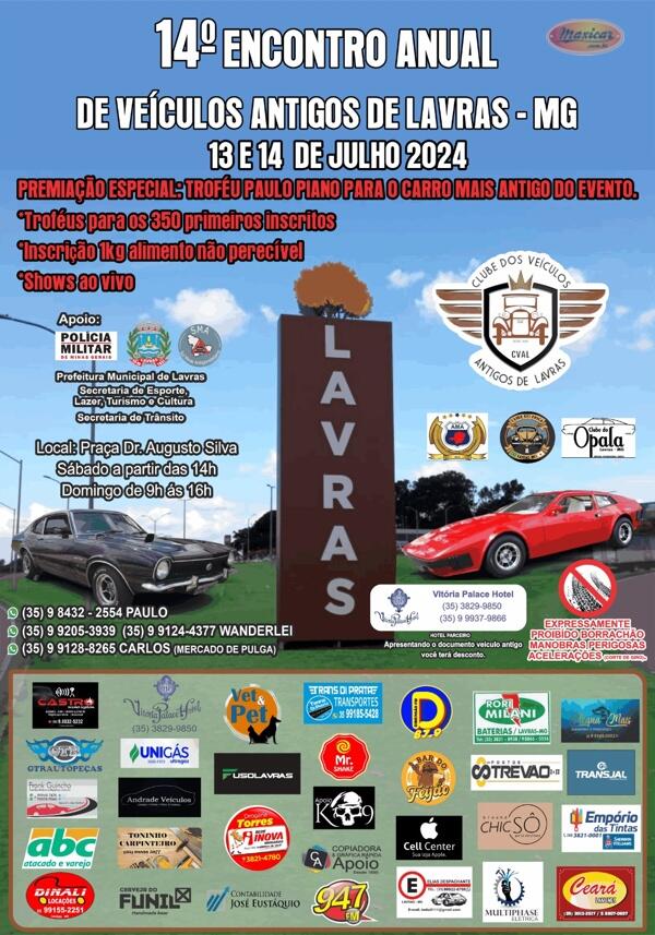 14º Encontro Anual de Veículos Antigos de Lavras