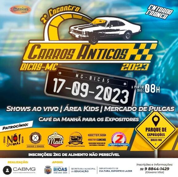 2º Encontro de Carros Antigos em Bicas