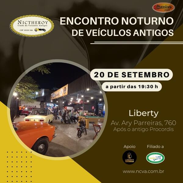 Encontro Mensal Noturno de Veículos Antigos do NCVA