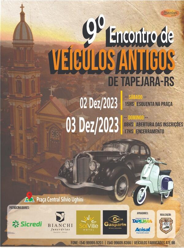 9º Encontro de Veículos Antigos de Tapejara