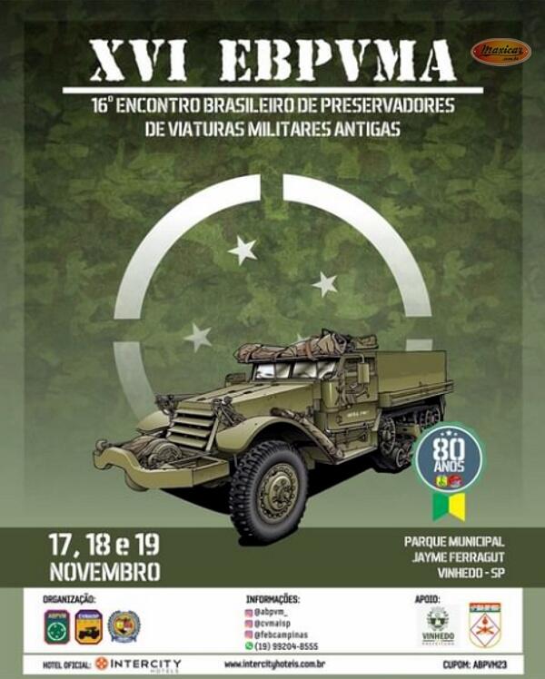 XVI Encontro Brasileiro de preservadores de Viaturas Militares Antiga