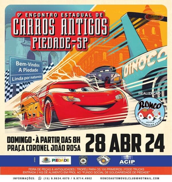 9º Encontro Estadual de Carros Antigos em Piedade