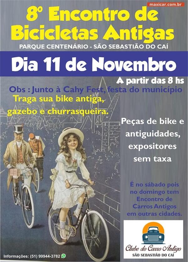 8º Encontro de Bicicletas Antigas de São Sebastião do Cai