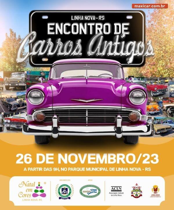 Encontro de Carros Antigos em Linha Nova