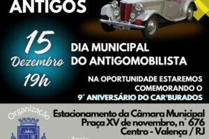 Encontro de Veículos Antigos em Homenagem ao Dia Municipal do Antigomobilista