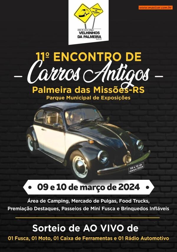 11º Encontro de Carros Antigos - Palmeira das Missões