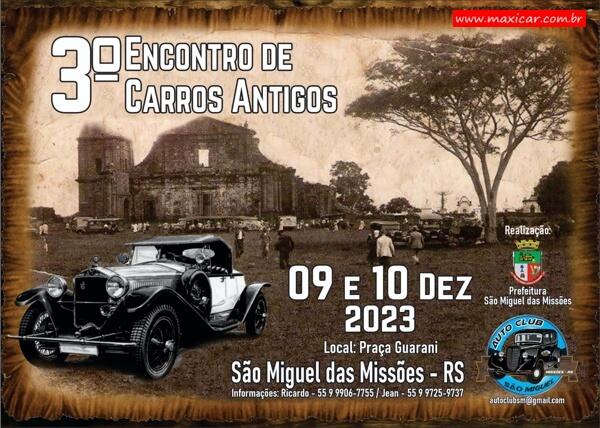 3º Encontro de Carros Antigos em São Miguel das Missões