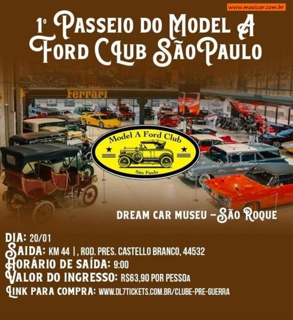 1º Passeio do Model A Ford Club São Paulo