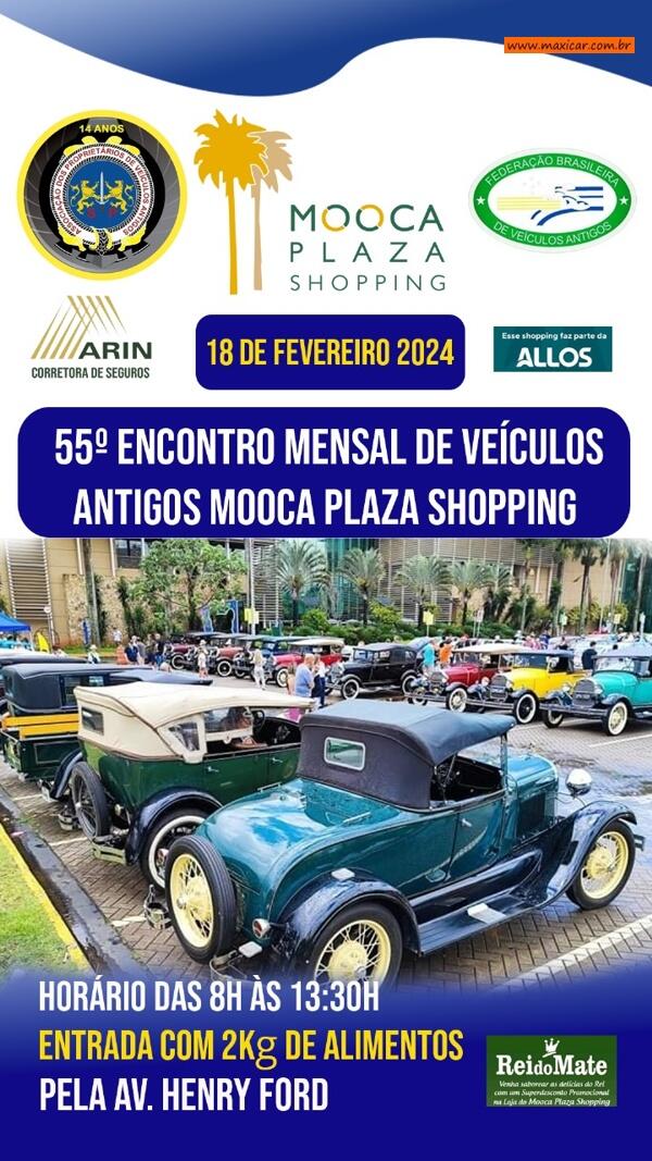 55º Encontro Mensal de Veículos Antigos Mooca Plaza Shopping