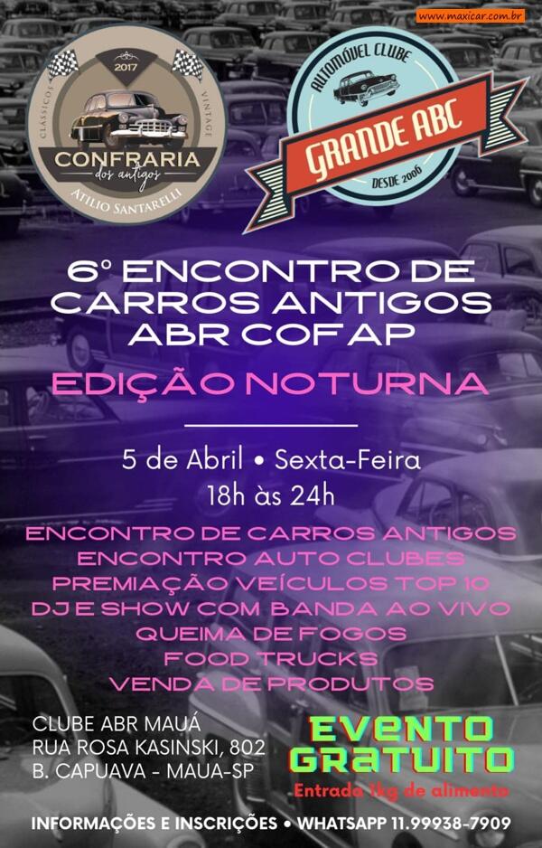 6º Encontro de Carros Antigos ABR Cofap