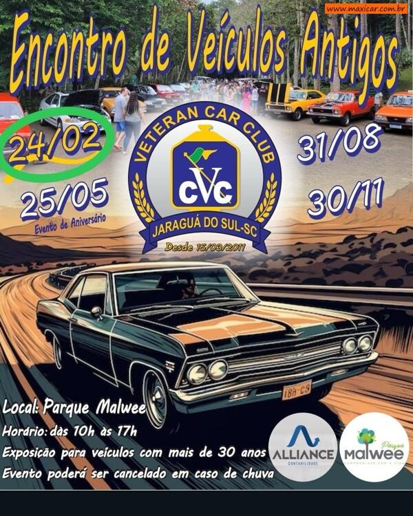 Encontro de Veículos Antigos VCC- Jaraguá do Sul