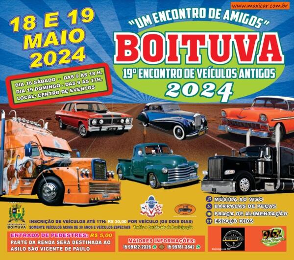 19º Encontro de Veículos Antigos de Boituva