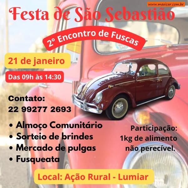 Festa de São Sebastião - 2º Encontro de Fuscas