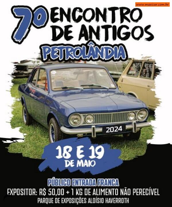 7º Encontro de Carros Antigos de Petrolândia