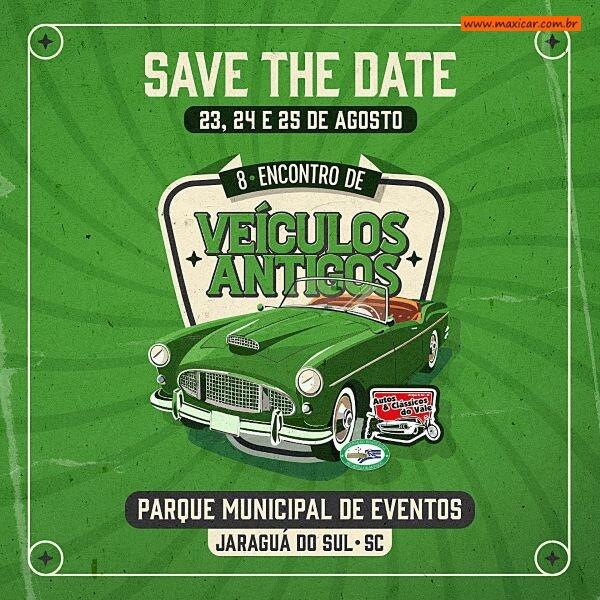 8º Encontro de Veículos Antigos em Jaraguá do Sul