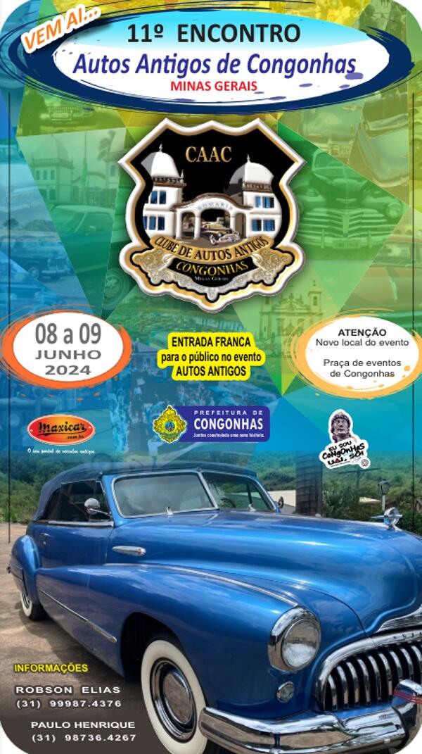 11º Encontro de Autos Antigos de Congonhas