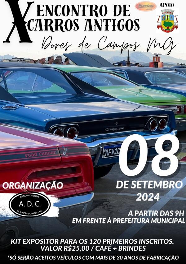 X Encontro de Carros Antigos de Dores do Campo