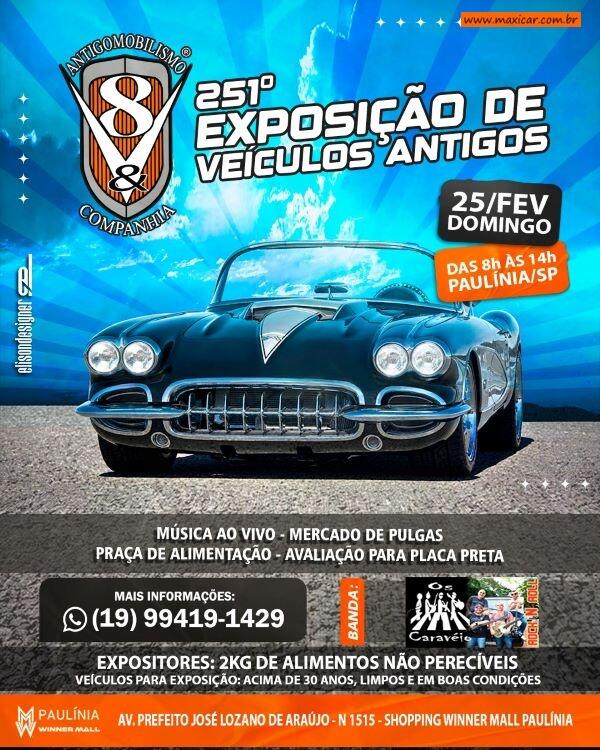 251º Exposição de Veículos Antigos do V8&Cia