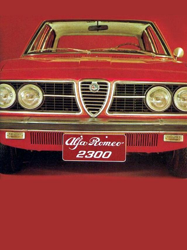 Alfa Romeo 2300 faz 50 anos