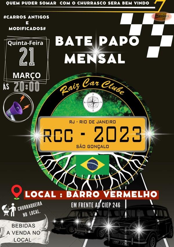 Bate Papo Mensal Raiz Car Clube em São Gonçalo