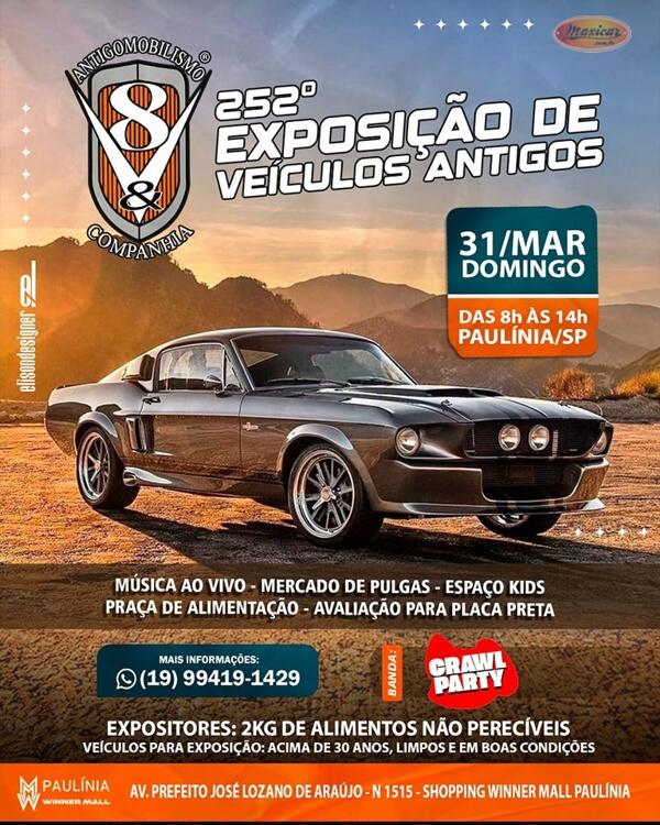 252º Exposição de Veículos Antigos do V8&Cia