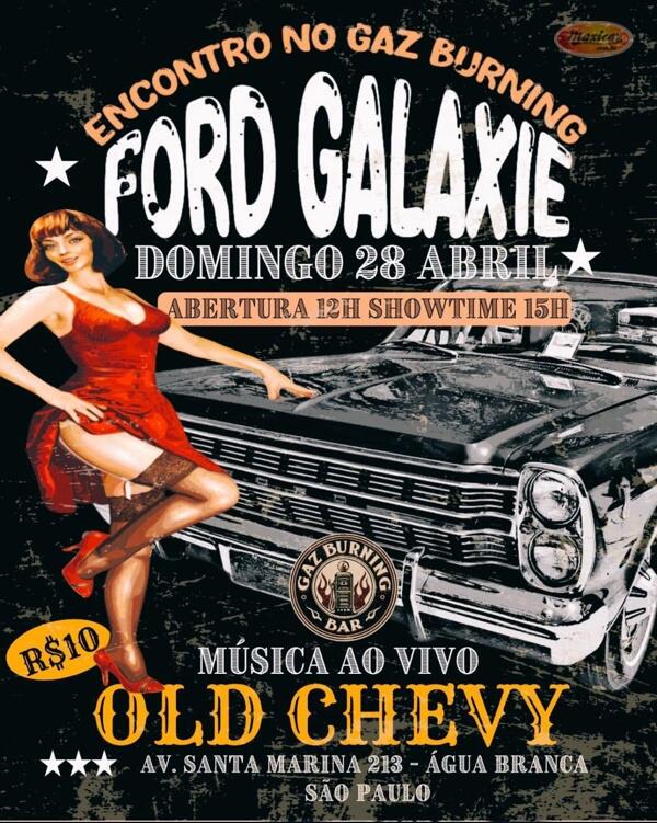 Encontro de Ford Galaxie e demais antigos no Gaz Burning