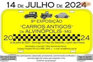 9ª Exposição de Carros Antigos em Alvinópolis