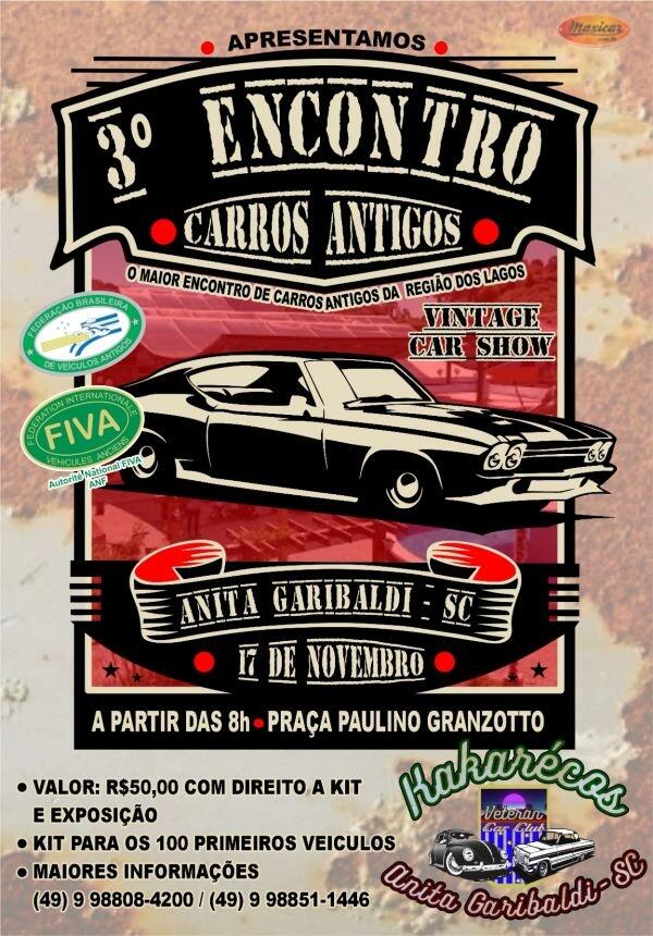 3º Encontro de Carros Antigos de Anita Garibaldi