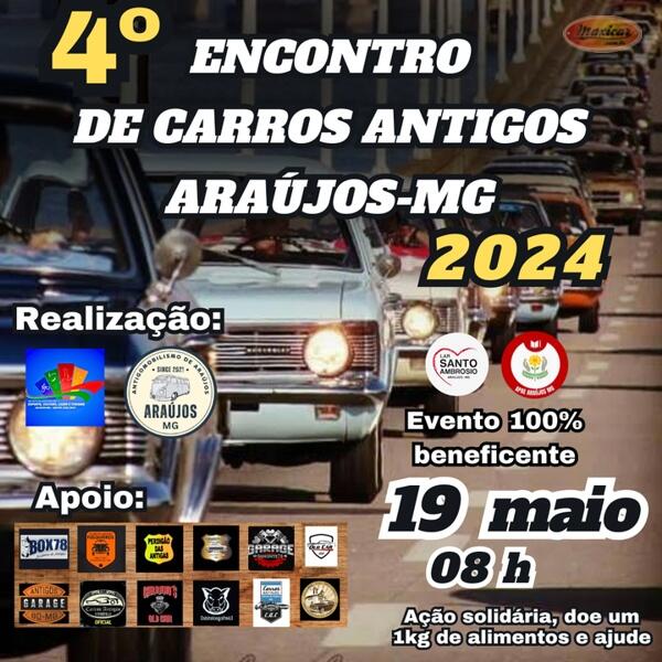 4º Encontro de Carros Antigos de Araujo