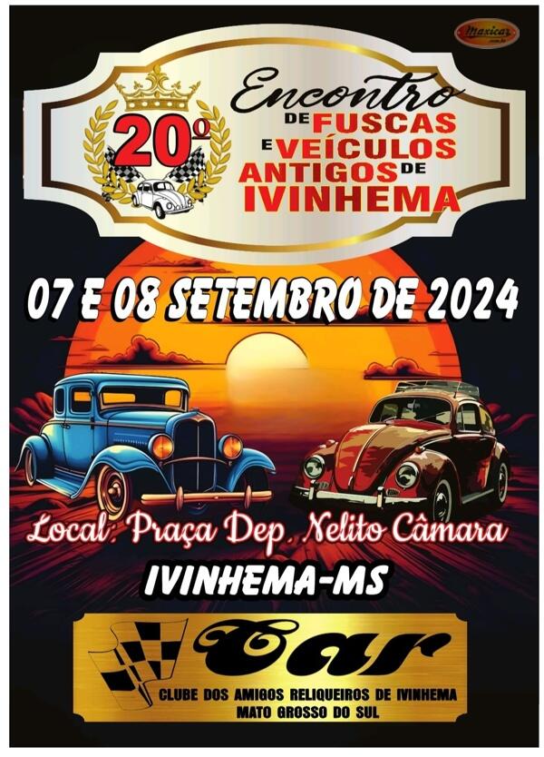 20º Encontro de Fuscas e Veículos Antigos de Ivinhema